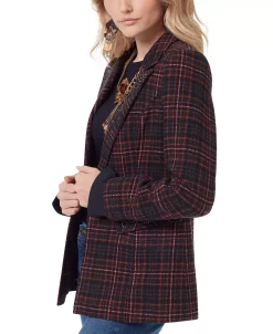 Sam Edelman Women's Margot Embellished Plaid Blazer -Sam Edelman Shop 22812760 fpx
