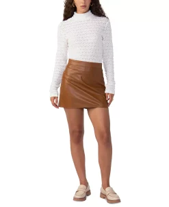 Sanctuary Women's Mid-Rise Faux-Leather Mini Skirt 13 Sanctuary Women's Mid-Rise Faux-Leather Mini Skirt -Sam Edelman Shop 22822315 fpx