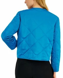 Anne Klein Women's Diamond-Quilted Collarless Jacket -Sam Edelman Shop 22837397 fpx 1