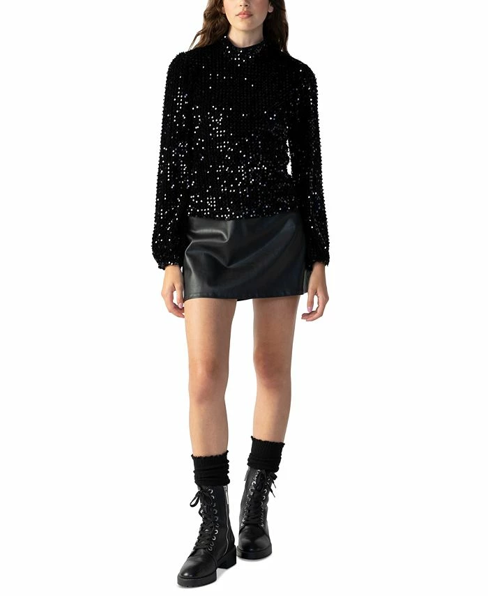 Sanctuary Women's Mid-Rise Faux-Leather Mini Skirt 3 Sanctuary Women's Mid-Rise Faux-Leather Mini Skirt