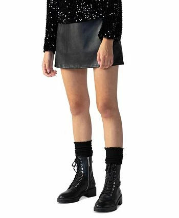 Sanctuary Women's Mid-Rise Faux-Leather Mini Skirt 5 Sanctuary Women's Mid-Rise Faux-Leather Mini Skirt - Image 3
