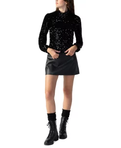 Sanctuary Women's Mid-Rise Faux-Leather Mini Skirt 11 Sanctuary Women's Mid-Rise Faux-Leather Mini Skirt -Sam Edelman Shop 22837434 fpx