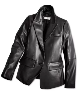 Anne Klein Women's Leather Blazer Coat -Sam Edelman Shop 22850615 fpx