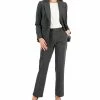 Kasper Women's One-Button Jacket & Pull-On Faux-Fly Pants -Sam Edelman Shop 22855193 fpx