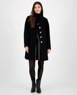 Michael Kors Women's Single-Breasted Walker Coat, Created For Macy's