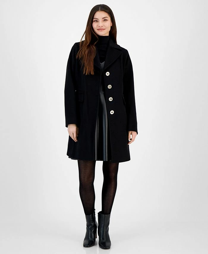 Michael Kors Women's Single-Breasted Walker Coat, Created For Macy's 3 Michael Kors Women's Single-Breasted Walker Coat, Created For Macy's