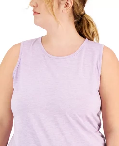 ID Ideology Plus Size Keyhole-Back Tank Top, Created For Macy's -Sam Edelman Shop 22905529 fpx