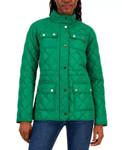 Charter Club Women's Quilted 4-Pocket Collared Jacket, Created For Macy's -Sam Edelman Shop 22906757 fpx