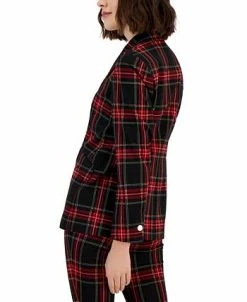Anne Klein Women's Plaid One-Button Jacket -Sam Edelman Shop 22908882 fpx