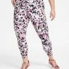 ID Ideology Plus Size Cheetah Splash 7/8 Leggings, Created For Macy's -Sam Edelman Shop 22936476 fpx