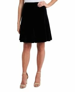 CeCe Women's Velvet Skirt