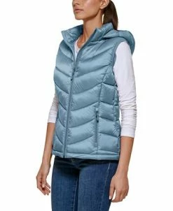 Charter Club Women's Packable Hooded Puffer Vest, Created For Macy's -Sam Edelman Shop 22946562 fpx