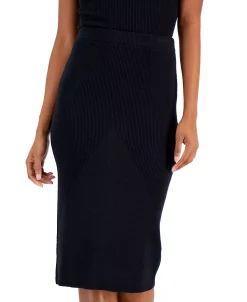 INC International Concepts Women's Rib-Knit Sweater Skirt, Created For Macy's -Sam Edelman Shop 22982143 fpx