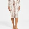 Bar III Women's Snakeskin-Print Pencil Skirt, Created For Macy's