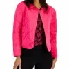 Anne Klein Women's Diamond-Quilted Collarless Jacket