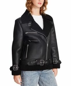 Steve Madden Women's Quinn Faux Leather Lined Moto Jacket -Sam Edelman Shop 23022176 fpx