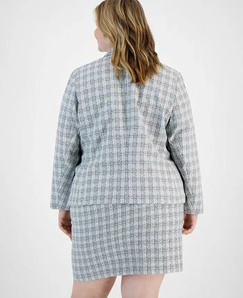 Bar III Plus Size Faux Double Breasted Blazer, Created For Macy's 4 Bar III Plus Size Faux Double Breasted Blazer, Created For Macy's - Image 2