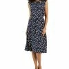 Kasper Women's Floral-Print Twist-Neck Top & Midi Flare Skirt