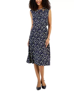 Kasper Women's Floral Print Flared Midi Skirt -Sam Edelman Shop 23023148 fpx