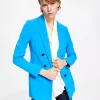 Bar III Women's Bi-Stretch Faux-Double-Breasted Jacket, Created For Macy's