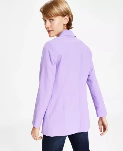 Bar III Women's Bi-Stretch Faux-Double-Breasted Jacket, Created For Macy's 19 Bar III Women's Bi-Stretch Faux-Double-Breasted Jacket, Created For Macy's -Sam Edelman Shop 23033402 fpx