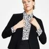 Bar III Women's Textured Crepe Scrunch-Sleeve Blazer, Created For Macy's -Sam Edelman Shop 23035131 fpx