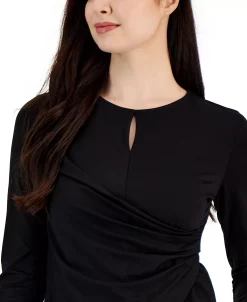 Anne Klein Women's Houndstooth One-Button Compression Blazer -Sam Edelman Shop 23098586 fpx