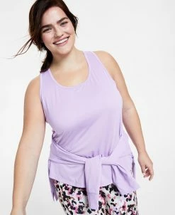 ID Ideology Plus Size Textured Tank Top, Created For Macy's
