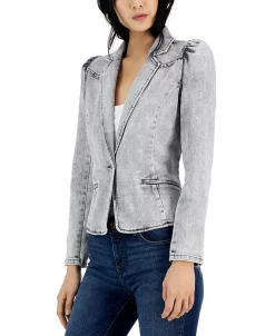 INC International Concepts Women's Puff-Sleeve Blazer, Created For Macy's -Sam Edelman Shop 23137023 fpx