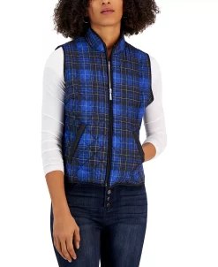 Karen Scott Women's Good Morning Sleeveless Puffer Vest, Created For Macy's -Sam Edelman Shop 23137071 fpx
