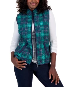 Karen Scott Women's Good Morning Sleeveless Puffer Vest, Created For Macy's -Sam Edelman Shop 23193542 fpx