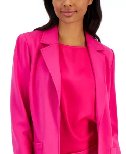 Anne Klein Women's Compression Notch-Collar Blazer -Sam Edelman Shop 23206678 fpx