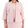 Kasper Plus Size Stretch Crepe Open-Front Jacket -Sam Edelman Shop 23314582 fpx