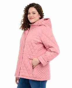 Michael Kors Women's Plus Size Quilted Hooded Anorak Coat -Sam Edelman Shop 23350630 fpx