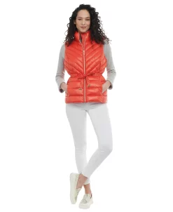 Michael Kors Women's Packable Belted Puffer Vest -Sam Edelman Shop 23350675 fpx