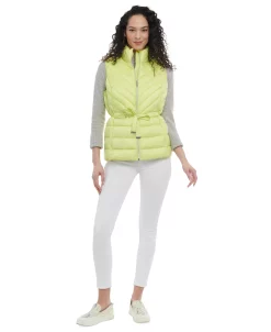 Michael Kors Women's Packable Belted Puffer Vest -Sam Edelman Shop 23350681 fpx