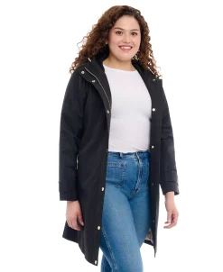 Michael Kors Women's Plus Size Belted Hooded Trench Coat -Sam Edelman Shop 23350706 fpx