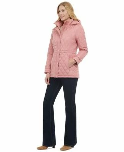 Michael Kors Women's Petite Quilted Hooded Anorak Coat -Sam Edelman Shop 23350716 fpx 1