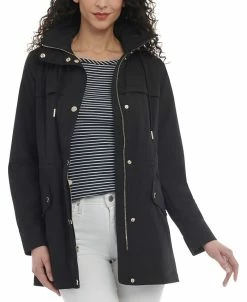 Michael Kors Women's Petite Hooded Anorak Coat