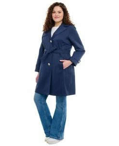 Michael Kors Women's Plus Size Single-Breasted Trench Coat -Sam Edelman Shop 23350821 fpx