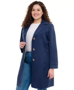 Michael Kors Women's Plus Size Single-Breasted Trench Coat -Sam Edelman Shop 23350822 fpx