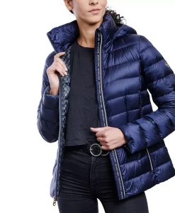 Michael Kors Women's Hooded Packable Down Shine Puffer Coat, Created For Macy's -Sam Edelman Shop 23350846 fpx