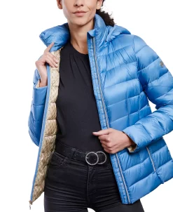 Michael Kors Women's Hooded Packable Down Shine Puffer Coat, Created For Macy's -Sam Edelman Shop 23350861 fpx