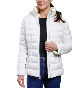 Michael Kors Women's Hooded Packable Down Shine Puffer Coat, Created For Macy's -Sam Edelman Shop 23350872 fpx