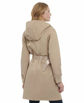 Michael Kors Women's Belted Hooded Trench Coat 4 Michael Kors Women's Belted Hooded Trench Coat - Image 2