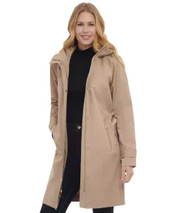 Michael Kors Women's Belted Hooded Trench Coat 9 Michael Kors Women's Belted Hooded Trench Coat -Sam Edelman Shop 23350881 fpx 1