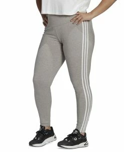 ADIDAS Plus Size 3-Stripes High-Rise Leggings