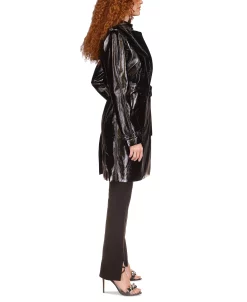Michael Kors Women's Faux-Leather Trench Coat -Sam Edelman Shop 23534240 fpx
