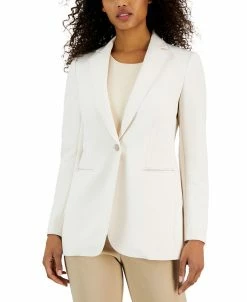 Anne Klein Women's Contour Stretch One-Button Jacket