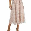 Anne Klein Women's Floral Lace Mesh Pull-On Midi Skirt -Sam Edelman Shop 23542195 fpx